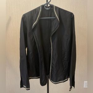 Etro Jacket Black Silk 48 EU